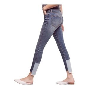 Pilcro and the latterpress Script Crop jeans 32/14 Colorblock Bohemian Festival